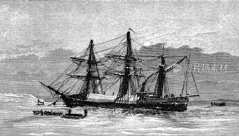 1879年，瑞典蒸汽船SS Vega在冬季区进行北极探险，航行通过东北通道，这是穿过北冰洋的欧洲和亚洲之间的海上航线